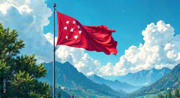 Herausforderung am Flaggencheckpunkt